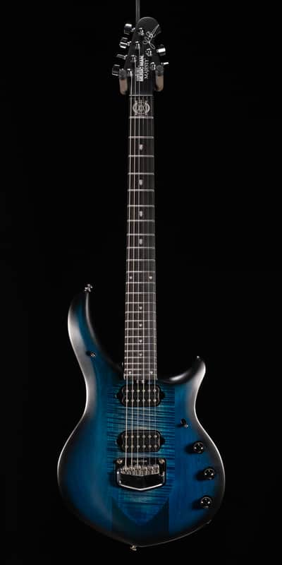 Ernie Ball Music Man Majesty 6 - Blue Silk (Serial #M018546) image 1