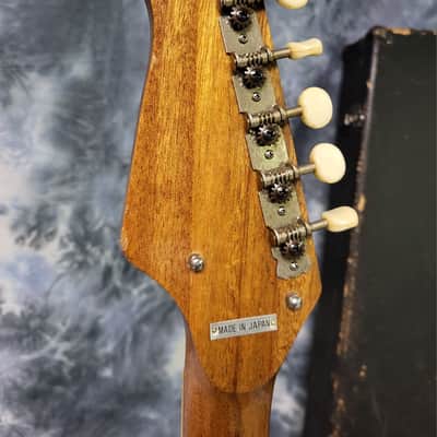 Vintage RARE 1965 Daimaru By KAWAI Model 802 Japan Redburst Pro Setup New Strings Original Hard Shell Case image 9
