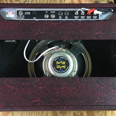 Denver Amp Works BlackFace DeLuxe Reverb Red SnakeSkin image 6