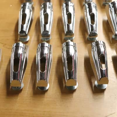 Remo Chrome Tom Drum Lugs 16pk Vintage 1980's image 4