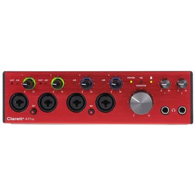 Focusrite Clarett 4Pre USB Audio Interface 2010s - Red Bild 1