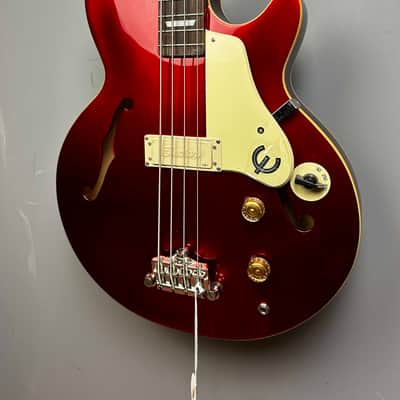 Epiphone Jack Casady Bass W/ HARD CASE 2022 - Sparkling Burgundy image 3