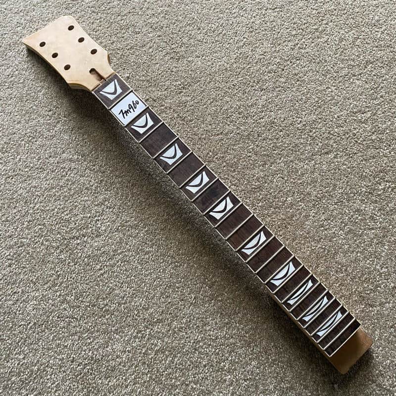 Maple Wood Guitar Neck DIY Project with 22 Frets Rosewood Fingerboard image 1