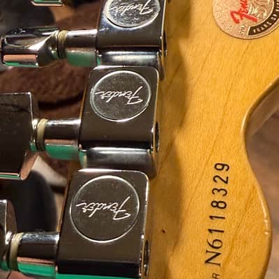 Fender 50th anniversary American made guitar with the original case I image 17