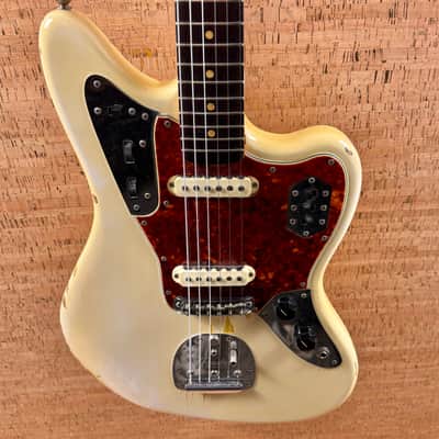 Fender Jaguar 1963 - Olympic White with Matching Headstock image 8