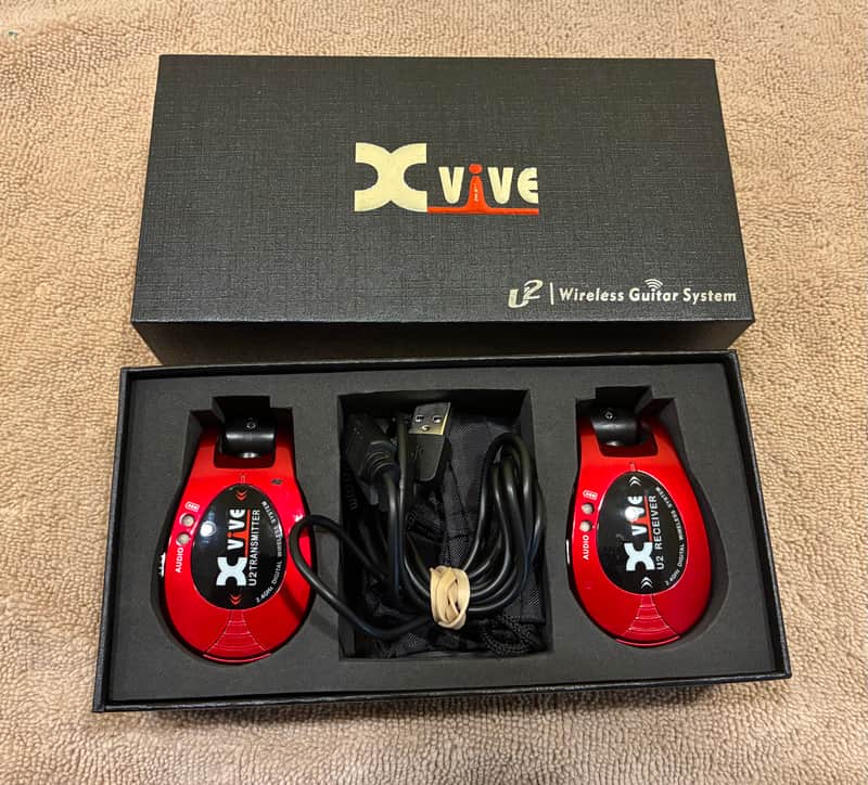 Xvive U2 Wireless Guitar System 2010s - Red image 1