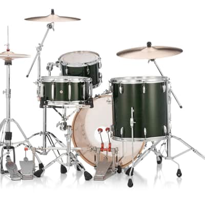 Pearl PMX Professional Series 3-Piece Drum Shell Pack - 22x16 Bass, 16x16 Tom, 12x8 Tom - Emerald Mist image 3