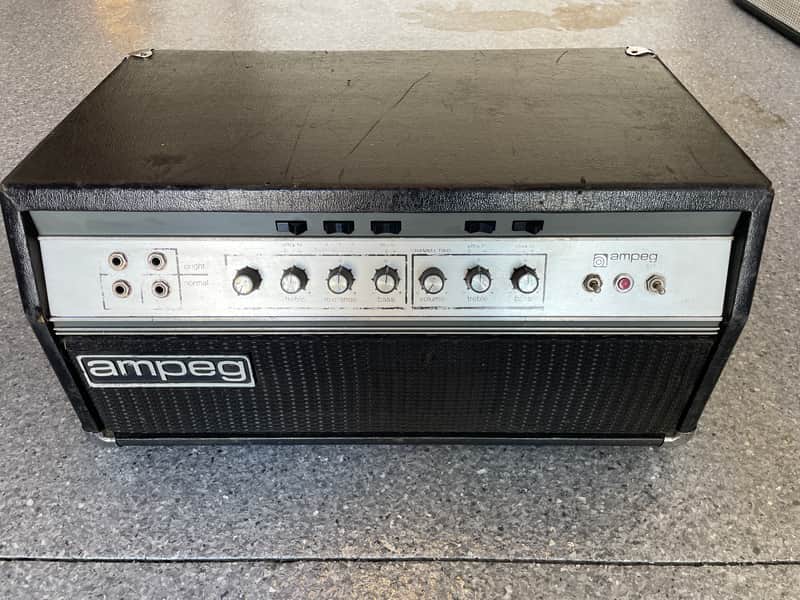 Ampeg SVT "Black Line" 300-Watt Bass Amp Head 1972 - 1975 - Black image 1