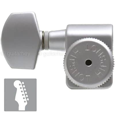 NEW Hipshot STAGGERED Tuners Fender® Directrofit™ Locking Hex LEFT-HANDED SATIN image 1