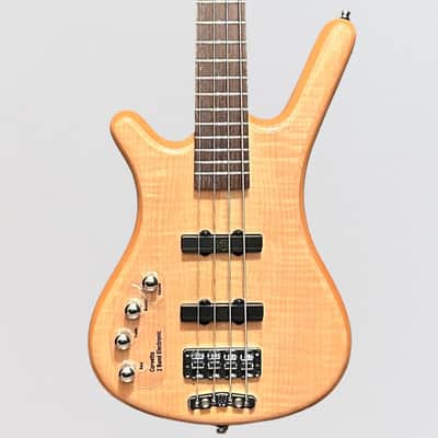 Warwick RockBass Corvette Premium 4-String Left Handed Electric Bass Guitar - Natural image 1