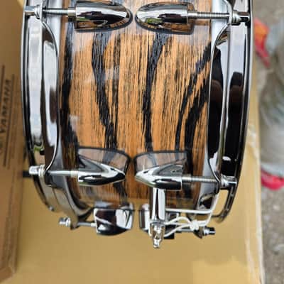 Yamaha UZU Natural 14x5.5 Live Custom Hybrid Oak Snare w/ 2.3mm triple-flanged hoops / LHS-1455UNT image 3