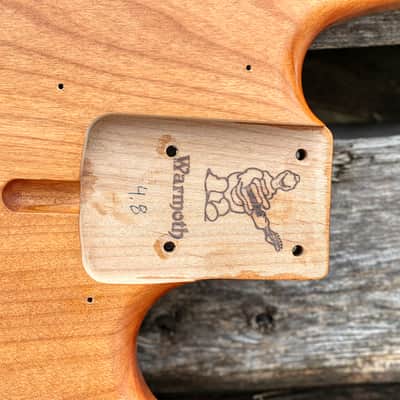 Warmoth Jazz Bass Body, Two Piece Light Alder, Oil Finish image 2