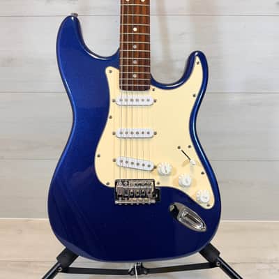 Aria STG Series Electric Guitar Blue Metallic Strat Style SSS Rosewood Fingerboard image 2
