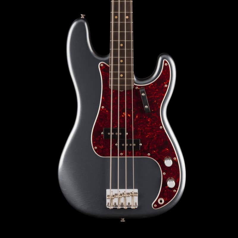 Fender Limited Edition Vintera II Road Worn '60s Precision Bass Charcoal Frost Metallic with Case image 1