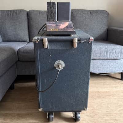 1961 Ampeg B-15N Portaflex Blue Check All Tube Bass Amp - ALL ORIGINAL, JUST SERVICED. image 10