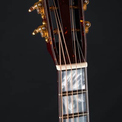 Santa Cruz H13 Custom Old Growth Mahogany and Moon Spruce Sunburst with Century Block Inlay NEW image 13