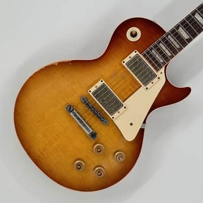 Immagine Gibson Custom Shop Billy Gibbons "Pearly Gates" '59 Les Paul Standard Aged & Signed - Aged Heritage Chery Sunburst - 2