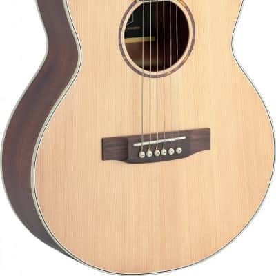 JN Guitars Asyla Series Mini Auditorium Travel Guitar w/ Solid Spruce Top image 1