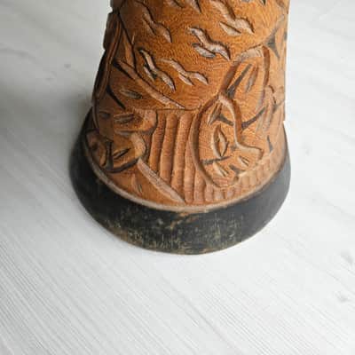 Djembe Original aus Guinea aus einem Stück Hartholz 60 x 34 cm image 6