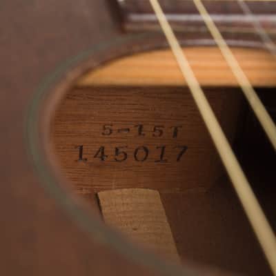 C. F. Martin 5-15T Flat Top Tenor Guitar (1955), ser. #145017, black gig bag case. image 12