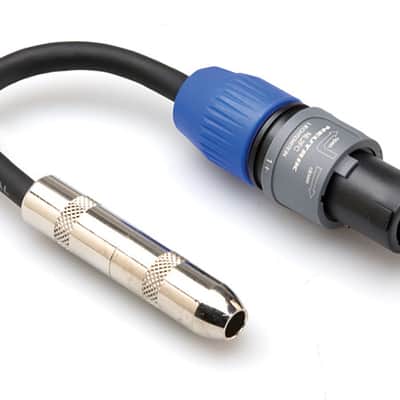 Hosa GSK-112 Speaker Adaptor 1/4" Ts - Speakon 6 inch image 1