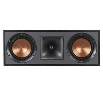 Klipsch Reference R-52C Two-Way Center Channel Speaker, Black Textured Wood Grain Vinyl image 3