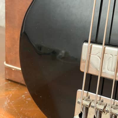 USA Kramer 450B Aluminum Neck Bass Guitar 1970’s - Black W/OHSC image 8