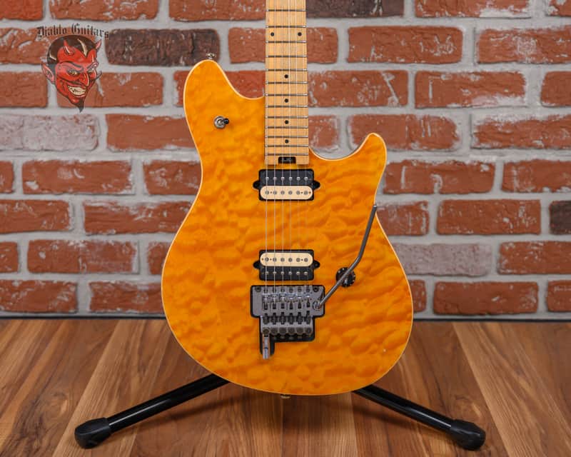 Peavey EVH Wolfgang Special Quilted Maple Top Amber 1999 w/OHSC image 1