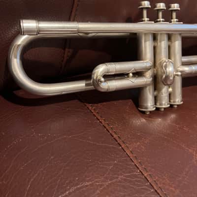 Reynolds Regent (Ohio Band Instruments) (1940s) Bb Trumpet SN 13498 (silver) (rare) image 11