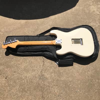 Univox Ripper 70's White stratocaster w/ Fralin P-92 and gigbag image 8