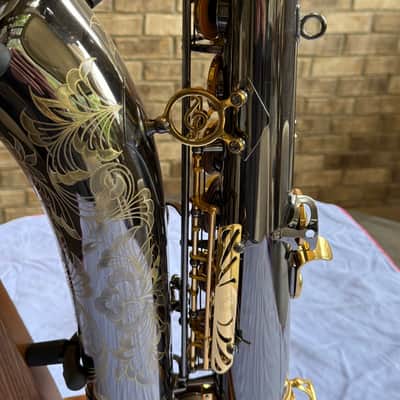 P. Mauriat 20th Anniversary Kirk Whalum PMXT-66RBX20 Tenor Sax - Black Nickel with Gold-lacquered Keys image 6
