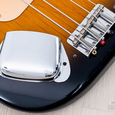 2000 Fender Precision Bass '57 Vintage Reissue PB57-70US Suburst Gold Guard w/ USA Pickup, Japan CIJ image 8