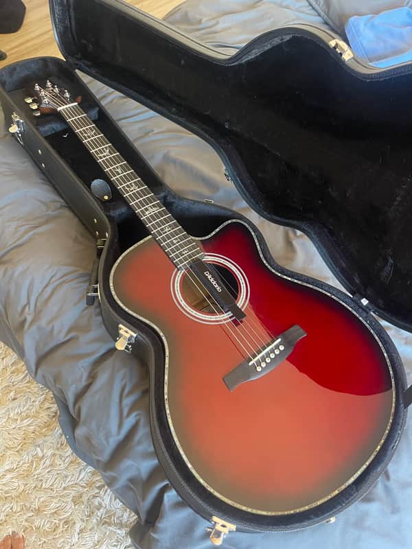 PRS SE A50E Angelus with Fishman GT1 Pickup 2018 - 2021 - Fire Red Burst image 1