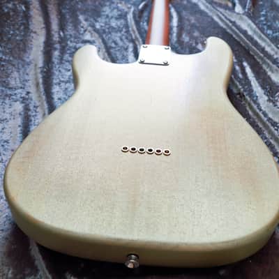 GB Liuteria Traditional Strato semi hollow european walnut relic and resin image 20