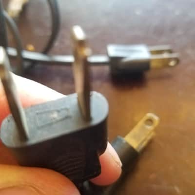 Royal one (1) 117V Power Cord Electric Cable cut Vintage non-polarized black 1940s-1960s image 9