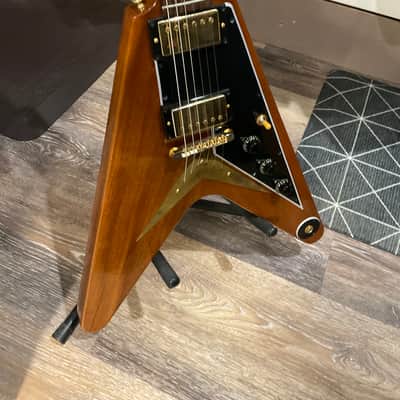 Gibson custom shop 1958 mahogany flying v walnut 58 reissue image 4