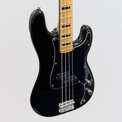 Fender Squier Classic Vibe '70s Precision P 4 String Electric Bass Guitar - Black image 2
