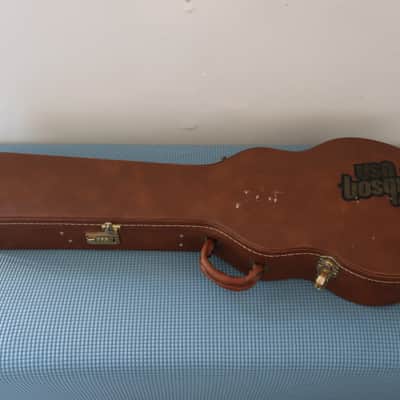 Vintage 1989 1990 1991 Fuzzy Blanket Gibson USA TKL Les Paul Case Brown Pink Shroud 40 X 13 X 3 image 6