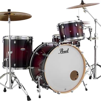 Pearl Decade Maple 3-piece Shell Pack Featuring 24"x14", 16"x16", 13"x9" Drums In Gloss Deep Redburst (DMP943XP/C261) image 3