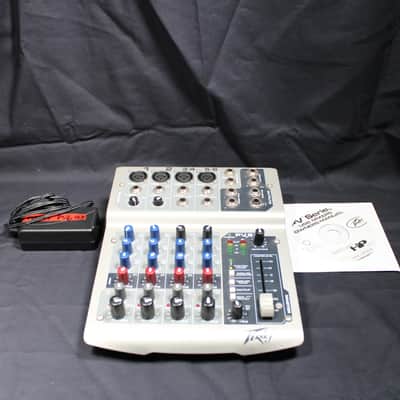 Peavey PV6 USB 6 Channel Mixer 2010s - Grey image 3