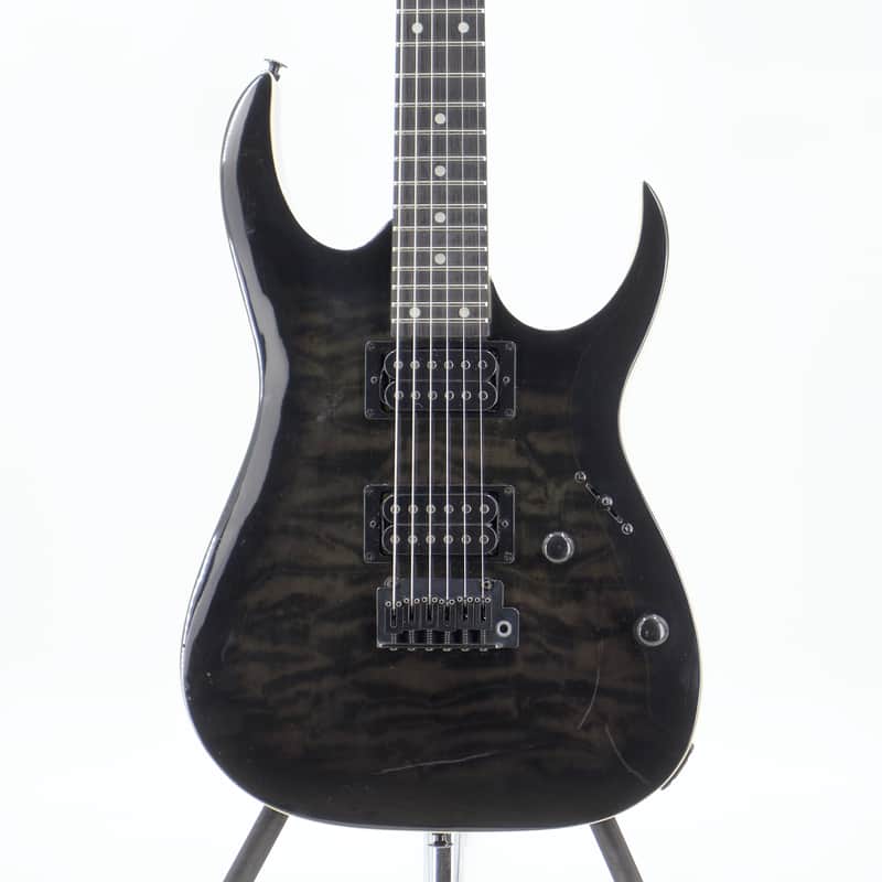 Used Ibanez GRGA120QA Transparent Black Sunburst Electric Guitar - Very Good image 1
