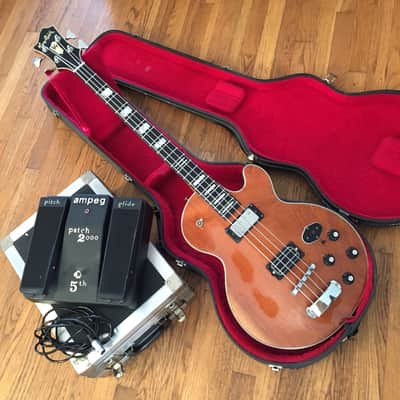 Hagstrom  Ampeg patch 2000 swede bass guitar 1976 Mahogany original vintage synth analog image 1