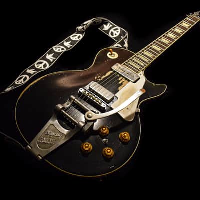 Dax&Co. Heavy Aged Neil Young "Old Black" style Gibson Les Paul Guitar Relic W/ Case! image 5