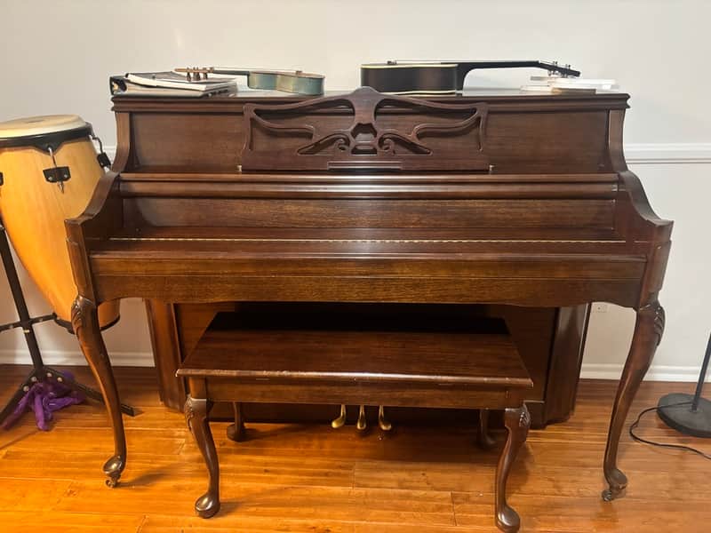 Charles R. Walter Traditional 1989 - High Sheen Mahogany - Upright Piano image 1