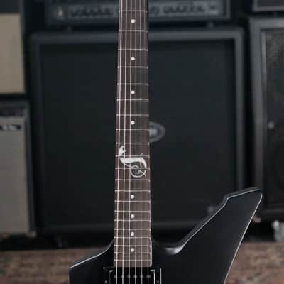 ESP LTD James Hetfield Signature Snakebyte Electric Guitar - Satin Black with Hardshell Case image 4
