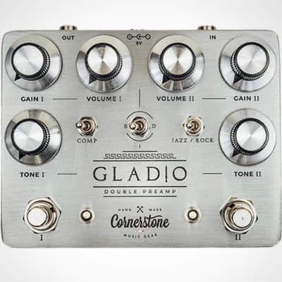 Cornerstone Gladio Double Preamp Pedal (Dumble in a box) 2020 Silver NEW "Authorized Dealer" image 1