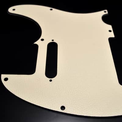 Faux White Leather Textured Pickguard - Fits Fender Telecaster Single Pickup USA image 4