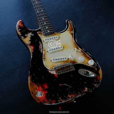 Fender Stratocaster Black Heavy Aged Relic image 1