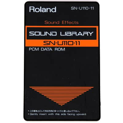 Roland SN-U110-11 Sound Effects Sound Library Rom Card For U-110 U-220 image 1