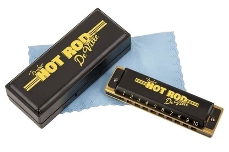 Fender Hot Rod Deville Harp 10 Hole Major Diatonic Harmonica in the Key of F image 1